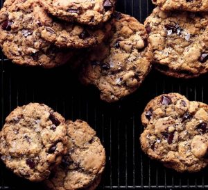 Chokladcookies med havssalt